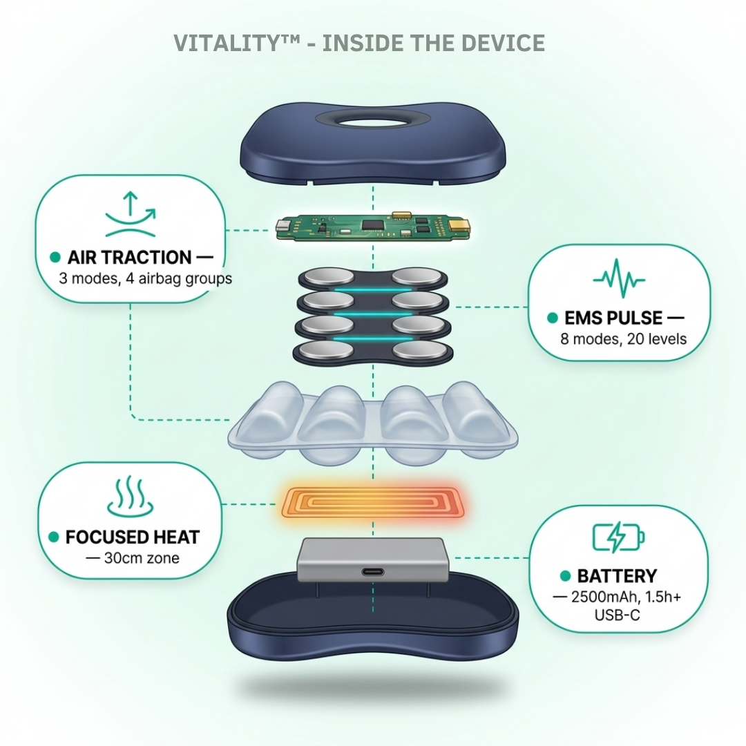 Vitality™ Cordless Lumbar Massager